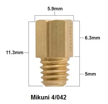 Zlevněný PROX hlavní tryska MIKUNI typ 4/042 průměr #500 ( 1 kus )