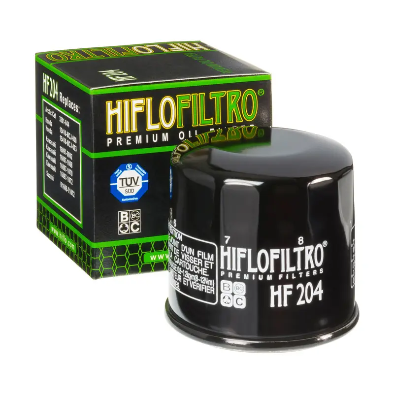 Objednat Nyní HIFLO olejový filtr HF 204 HONDA/ KAWASAKI/ YAMAHA (50)